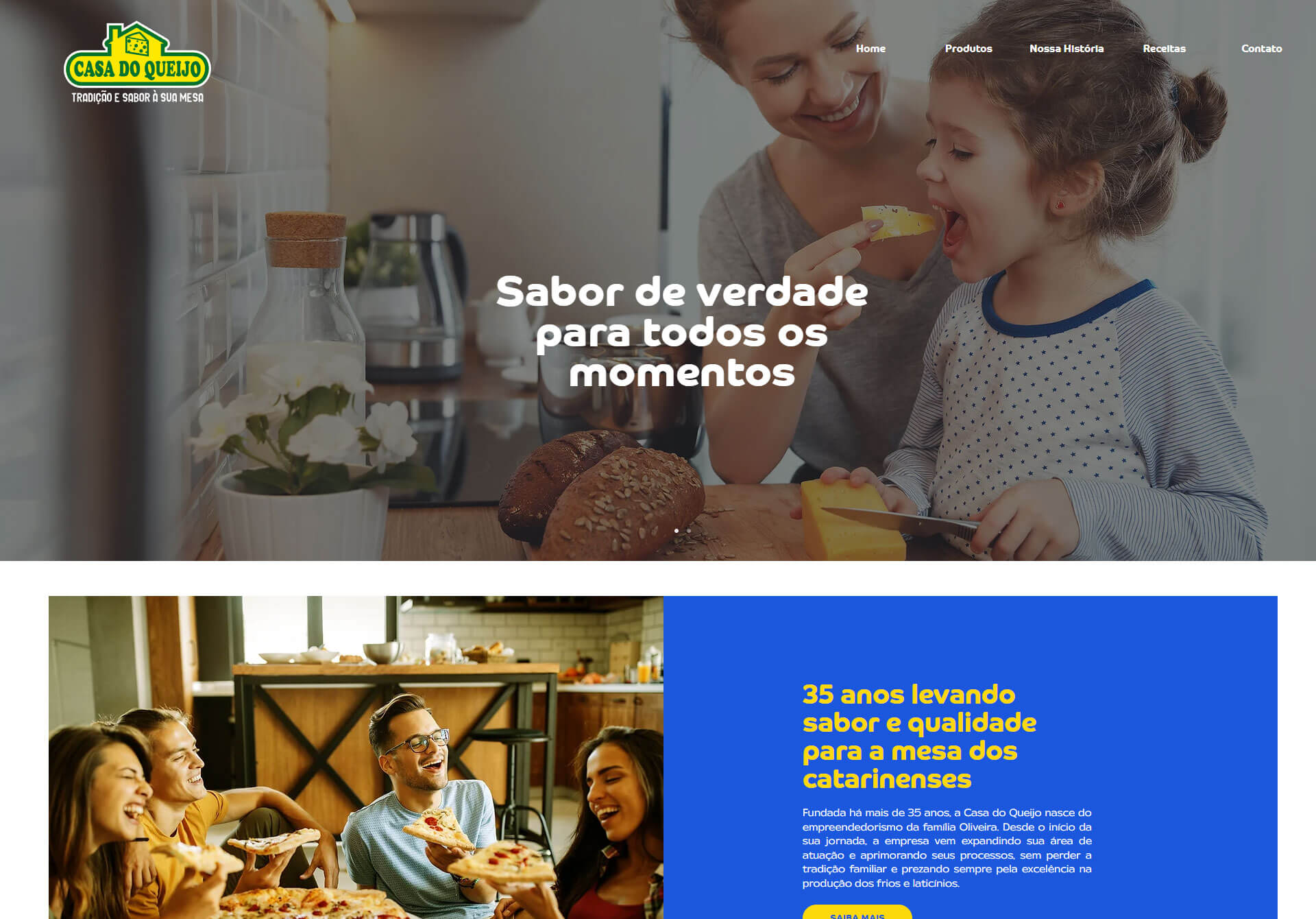 Criação de site para a Casa do Queijo